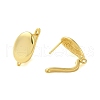 Brass Hoop Earrings Findings KK-B089-42G-2
