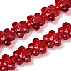 Transparent Glass Beads Strands GLAA-H038-02E-1
