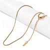 Ion Plating(IP) 201 Stainless Steel Chain Necklaces NJEW-P309-25G-2