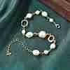 Mother's Day Jewellery Pearl Beaded Bracelets BJEW-P350-02G-1
