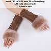 Polyacrylonitrile Fiber Yarn Knitting Fingerless Gloves COHT-PW0001-15F-2