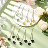 Butterfly Glass Dangle Earrings EJEW-JE05858-2
