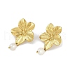 Mother's Day Jewellery PVD Vacuum Plating 304 Stainless Steel Flower Stud Earrings EJEW-Z075-06G-2