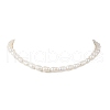 Natural Cultured Freshwater Pearl Rice Beaded Necklaces for Women NJEW-JN05337-02-3