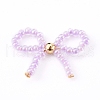 Handmade Glass Seed Beads Woven Pendants PALLOY-JF00632-2