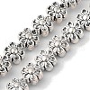 Tibetan Style Flower Alloy Bead Strands TIBEB-O007-13-NR-4