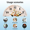 MDF Printed Wall Clock HJEW-WH0058-015-3