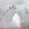 Alloy Feather Hair Sticks PW-WG65369-01-1