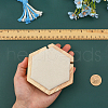 Hexagon Wooden Single Necklace Displays Stands NDIS-WH0017-01A-3