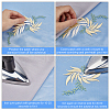 Gorgecraft 4Pcs 2 Styles Polyester Embroidery Appliques AJEW-GF0008-41-6