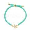 Adjustable Nylon Cord Bracelets BJEW-C096-01G-12-4