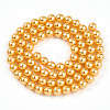 Baking Painted Pearlized Glass Pearl Bead Strands HY-N002-5mm-A08-3