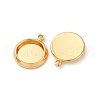 Brass Pendant Cabochon Settings KK-F898-20A-G-2