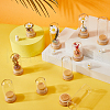 SUNNYCLUE 10Pcs 5 Styles Clear Glass Dome Cover CON-SC0001-04-4