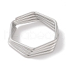 Non-Tarnish 304 Stainless Steel Finger Rings for Women RJEW-G315-02P-2