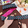 7M Polyester Jacquard Rhombus Ribbon OCOR-WH0100-06B-3