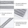 Metallic Yarn Ribbons OCOR-WH0065-10A-4
