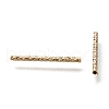 Corrugated Brass Tube Beads KK-H759-28C-G-2