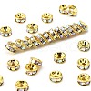 Brass Rhinestone Spacer Beads RB-A014-Z6mm-28G-1