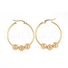 304 Stainless Steel Hoop Earrings EJEW-JE03496-03-2