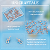 Unicraftale 50Pcs 304 Stainless Steel Screw Eye Pin Peg Bails STAS-UN0054-51-5
