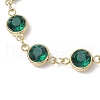304 Stainless Steel Glass Link Bracelets for Women BJEW-JB11888-01-3