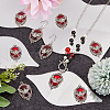 SUNNYCLUE 10Pcs Halloween Alloy Oval Pendants FIND-SC0011-18A-4