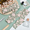 Polyester Flower Embroidery Lace Trim OCOR-WH0090-88-4
