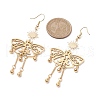 201 Stainless Steel Butterfly Pendants Dangle Earrings EJEW-TA00450-3