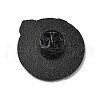Flat Round with Ghost Enamel Pins JEWB-C044-10EB-2