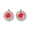 304 Stainless Steel Enamel Charms STAS-M102-23P-03-1