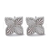 Brass Stud Earrings EJEW-D288-13P-2
