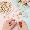 Printed Wood European Beads WOOD-WH0034-18-3
