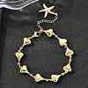 304 Stainless Steel Link Bracelets for Women BJEW-P354-01B-G-1