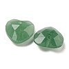 Natural Green Aventurine Faceted Heart Charms G-G123-01H-2