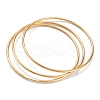 3Pcs Women's Simple Fashion PVD Vacuum Plating 304 Stainless Steel Stackable Buddhist Bangles BJEW-O182-11G-2