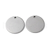 Non-Tarnish 304 Stainless Steel Pendants STAS-Q308-09N-P-1