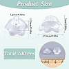 SOFPLATE 200Pcs Glass Bead Caps for Wind Chimes Making GLAA-SP0001-03B-2
