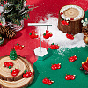 SUNNYCLUE 30Pcs Christmas Theme Plastic Pendants FIND-SC0011-39-4