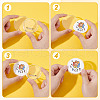 Acrylic Button Pin Badge TACR-WH0021-14B-3