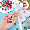SUNNYCLUE 100Pcs Peace Sign Synthetic Turquoise Beads DIY-SC0015-52-3