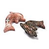 Natural Leopard Skin Jasper See Animals Pendants G-K383-05B-2