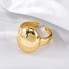 Brass Open Cuff Rings for Women RJEW-G341-04G-03-3