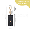 PU Leather Lipstick Holder Keychains AJEW-WH0270-203C-2