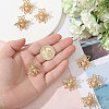 Fingerinspire 12Pcs Bees Alloy Brooches for Backpack Clothes JEWB-CA0001-53G-3