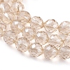 Electroplate Glass Beads Strands EGLA-L018-A-PL01-2