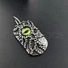 Retro Rock Punk Men's Evil Eye Stainless Steel Pendant Necklaces BI5635-4