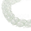 Transparent Crackle Glass Beads Strands DGLA-S085-6x8-01-3