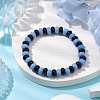 Rondelle Imitation Jade Glass Beads Stretch Bracelets for Women BJEW-JB10789-2