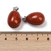 Natural Red Jasper Pendants G-U018-01P-F-3